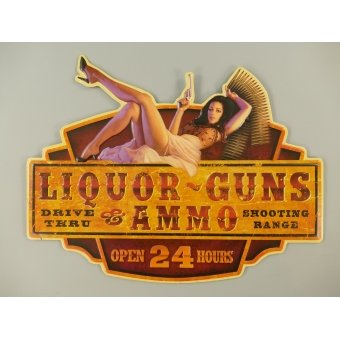 Liquor, guns & ammo